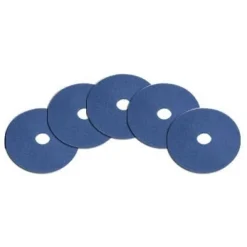12" Blue Medium Duty Floor Scrubbing Pads - Case of 5