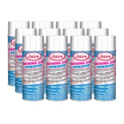 Claire® Chewing Gum Remover (6.5 oz Aerosol Cans) - Case of 12