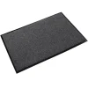 Crown Rely-On 36" x 60" Charcoal Olefin Wiper Floor Mat (3/8" Thick)