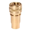 1/4" Female Brass Quick Disconnect Fitting w/ Female Pipe Thread for Carpet Extractor Tools & Hoses