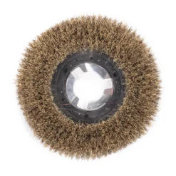 13" Floor Buffer Light Duty Marble & Stone Floor Scrubbing & Polishing Brush w/ Union Mix Bristles (11" Actual Diameter)