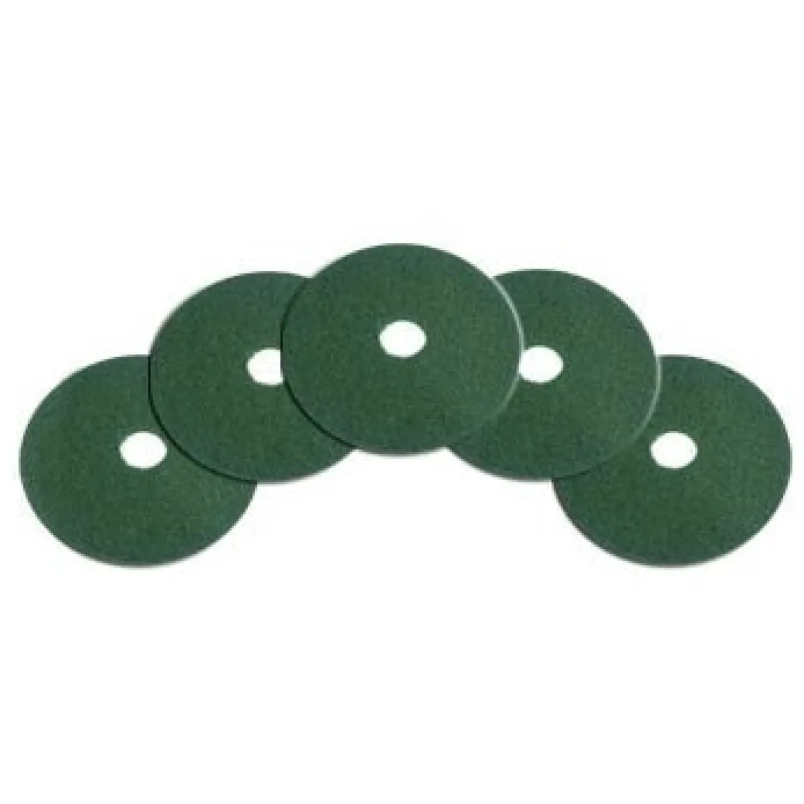 12" Green Heavy Duty Scrub & Top Layer Floor Removal Pads - Case of 5