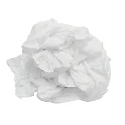 Hospeco® TaskBrand® New Bleached White T-Shirt Rags - 10 lb Bag