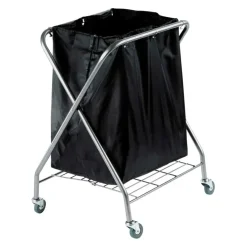 Hospitality One Source 6-Bushel Rolling Laundry Hamper Cart