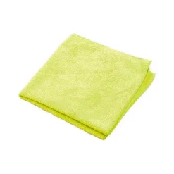 Kelsan Yellow Bathroom Sink & Shower Microfiber Rags (16" x 16") - Pack of 10