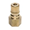 1/4" Male Brass Quick Connect Fitting w/ Female Pipe Thread for Carpet Extractor Tools & Hoses