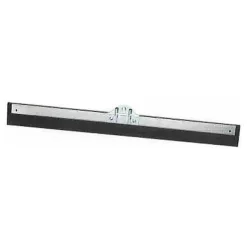 Milwaukee Dustless 24" Straight Moss Rubber Double Bladed Push Floor Squeegee w/ Steel Housing