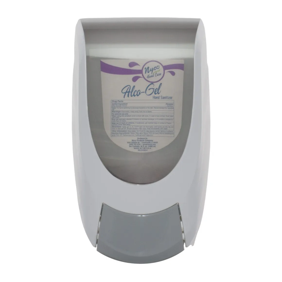 Nyco® White Manual Hand Sanitizer & Soap Dispenser (1 Liter)