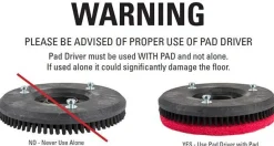 12" Pad Driver for the IPC Eagle 24" (CT70 & CT80) Auto Scrubbers - 2 Required