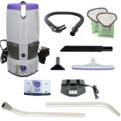 ProTeam® GoFree® Flex Pro II Battery Powered 6 Qt. Backpack Vacuum w/ Xover or ProBlade Tool Kit