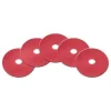 18" Red Light Duty Floor Scrubbing Pads - Case of 5