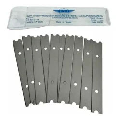 4" Replacement Blades for Ettore Scrapers - Pack of 10