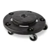 Rubbermaid Black Trash Can Dolly w/ Casters for Brute 20 - 55 Gallon Trash Containers