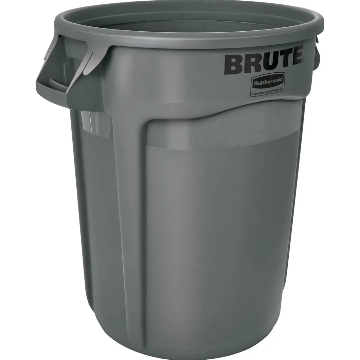 Rubbermaid® Brute® 32 Gallon Gray Round Vented Trash Can