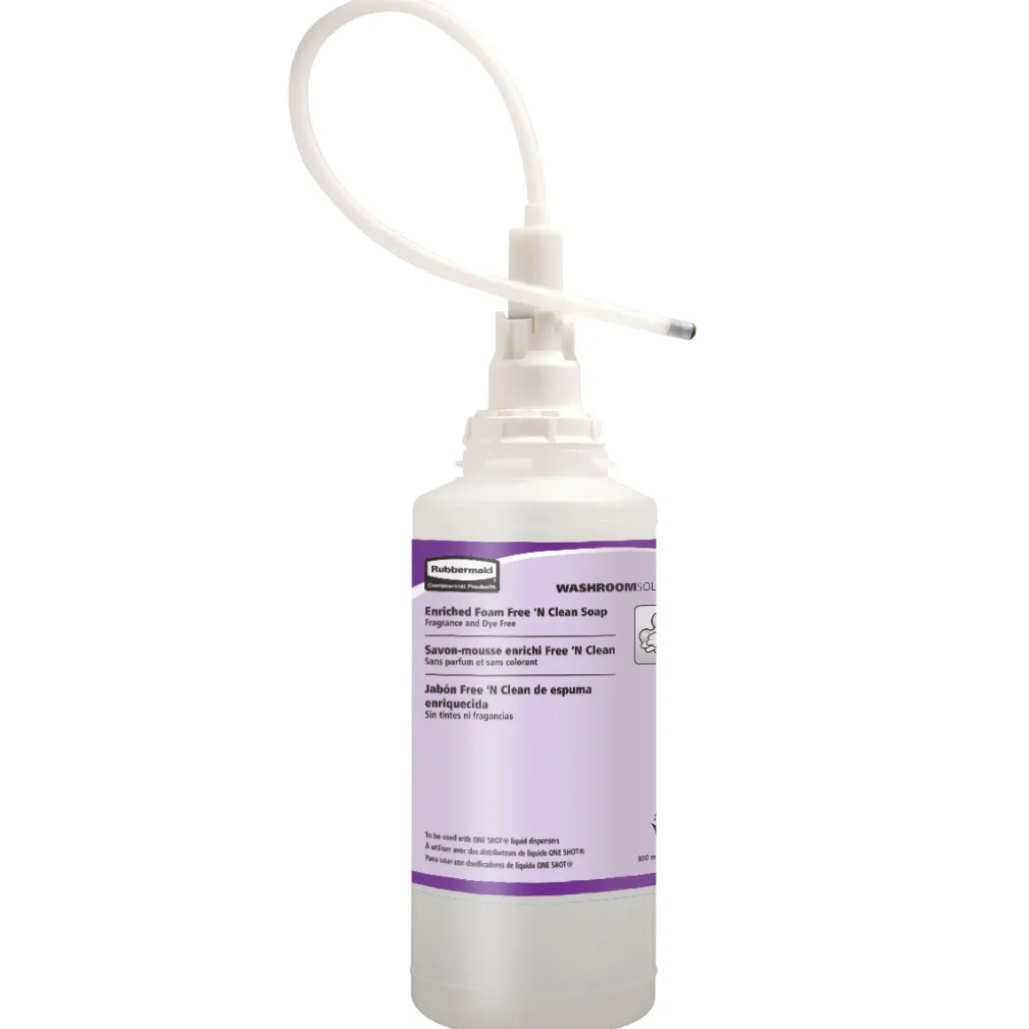 Rubbermaid® OneShot® Dye & Fragrance Free Foam Hand Soap (800 ml Dispenser Refills) - Case of 4