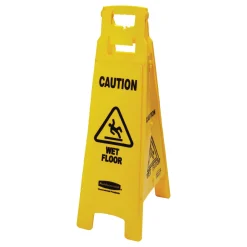 Rubbermaid® 38" Yellow 'Caution Wet Floor' 4-Sided Sign