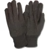 Safety Zone® Brown Jersey Clute-Cut Knit Wrist Gloves - Case of 300 Pairs