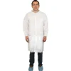 Safety Zone™ 40 Gram Spunbound White Polypropylene Disposable Lab Coats (Sizes: S - 5XL) - Case of 30