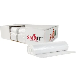 Sak-Itâ„¢ 40 - 45 Gallon Clear High Density Coreless Trash Can Bags (40" x 48" | 12 Microns) - Case of 250
