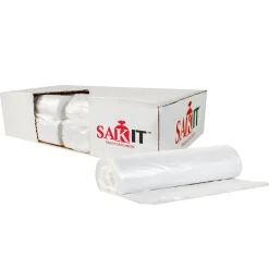 Sak-Itâ„¢ 10 Gallon Clear High Density Coreless Trash Can Liners (24" x 24" | 6 Microns) - Case of 1000