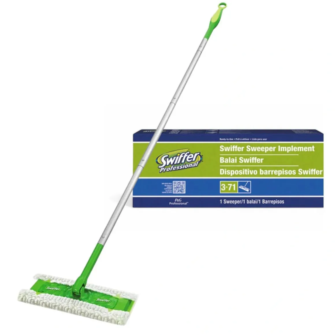 Swiffer® Sweeper 10" Wide Mop Head & Handle Assembly - Case of 3