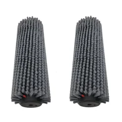 Tornado® 13" Gray Soft Bristle Cylindrical Floor Scrubbing Brushes (#93121.1) for the 'Vortex 13' CRB Scrubber - Pack of 2
