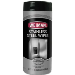 Weiman Stainless Steel Wipes (30 Wipes per Canister) - Case of 4