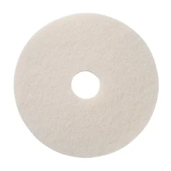 13" White Floor Buffing & Polishing Pads - Case of 5