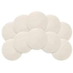 8" White Floor Buffing & Polishing Pads - Case of 10