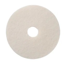 10" White Floor Polishing & Buffing Pads - Case of 5